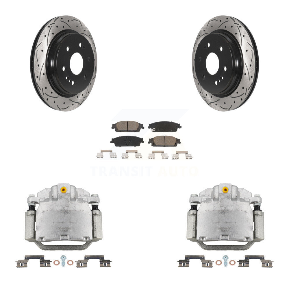 Transit Auto KCD-100484C Disc Brake Kit for 2019 Chevrolet Silverado 1500 LD, GMC Sierra 1500 Limited - Rear product image