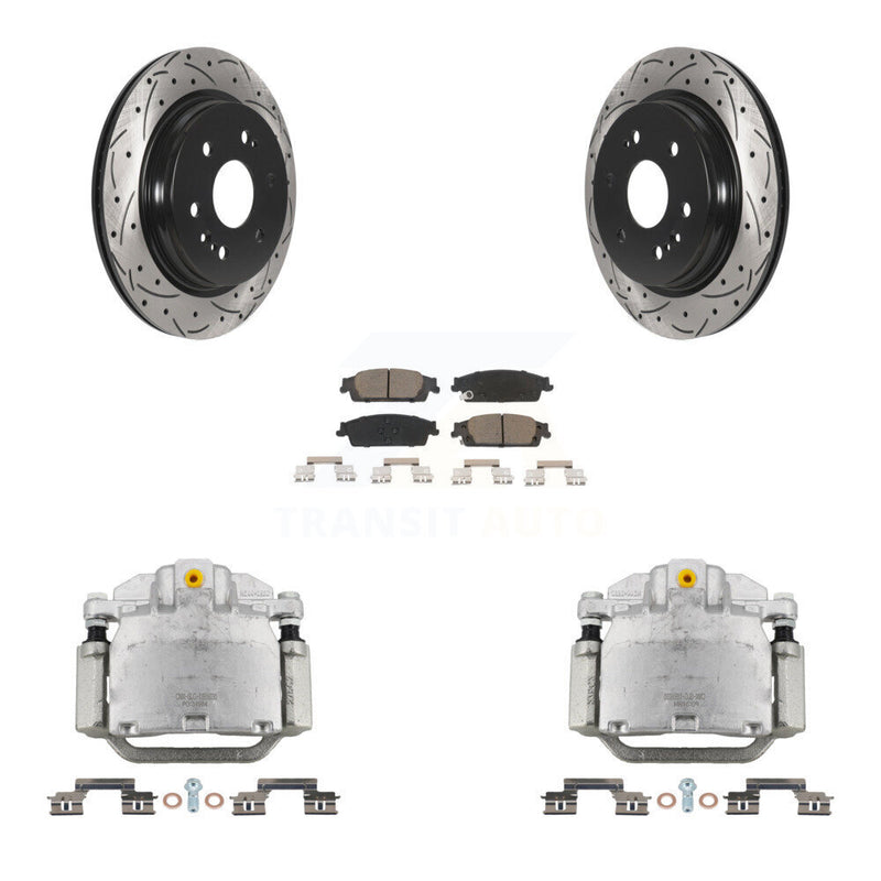 Transit Auto KCD-100484C Disc Brake Kit for 2019 Chevrolet Silverado 1500 LD, GMC Sierra 1500 Limited - Rear product image