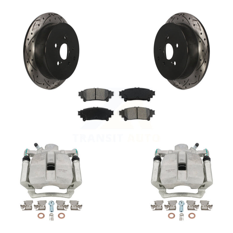 Transit Auto KCD-100484S Disc Brake Kit for 2012-2020 Toyota Highlander, Lexus RX350, Lexus RX450h & more - Rear product image