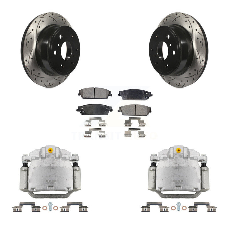 Transit Auto KCD-100485P Disc Brake Kit for 2007-2014 Chevrolet Silverado 1500, GMC Sierra 1500, Cadillac Escalade & more - Rear product image