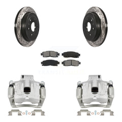 Transit Auto KCD-100486S Disc Brake Kit for 2007-2017 GMC Acadia Limited, Chevrolet Traverse, Buick Enclave & more - Rear product image