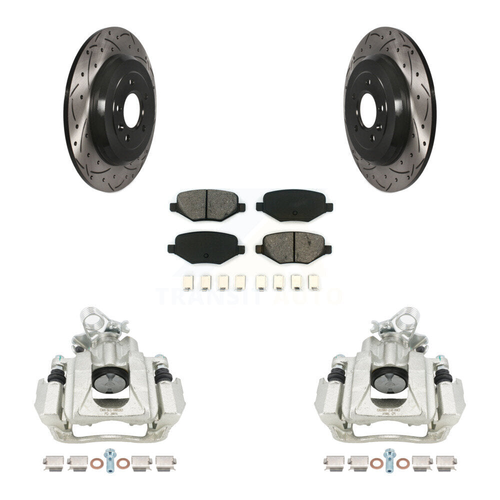 Transit Auto KCD-100488S Disc Brake Kit for 2010-2019 Ford Explorer, Ford Taurus, Ford Flex & more - Rear product image