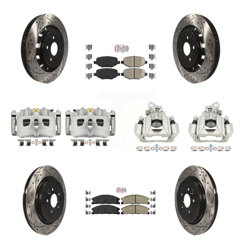 Transit Auto KCD-100489N Disc Brake Kit for 2016 Lincoln MKS - Front and Rear product image