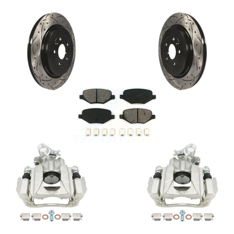 Transit Auto KCD-100489S Disc Brake Kit for 2012-2016 Lincoln MKS, Ford Flex - Rear product image