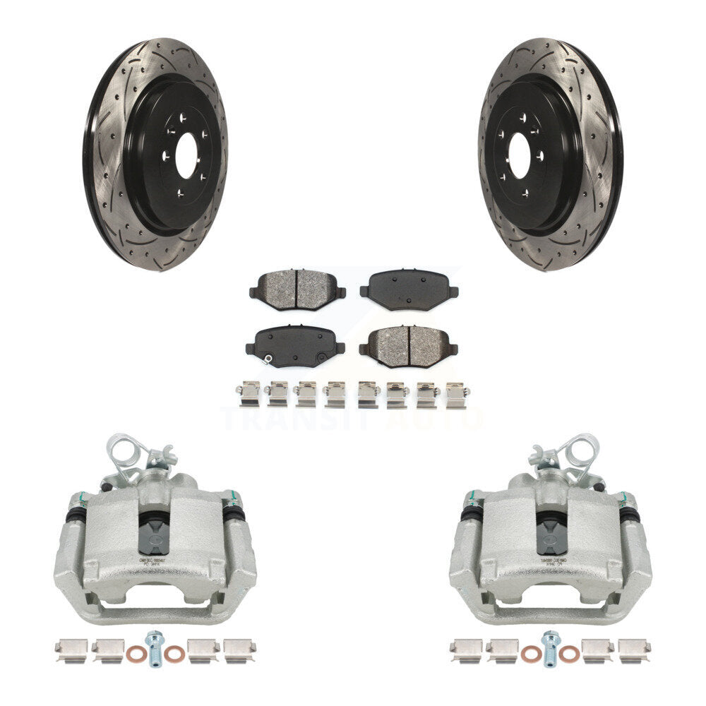 Transit Auto KCD-100490S Disc Brake Kit for 2013-2019 Ford Taurus, Ford Explorer, Ford Special Service Police Sedan & more - Rear product image
