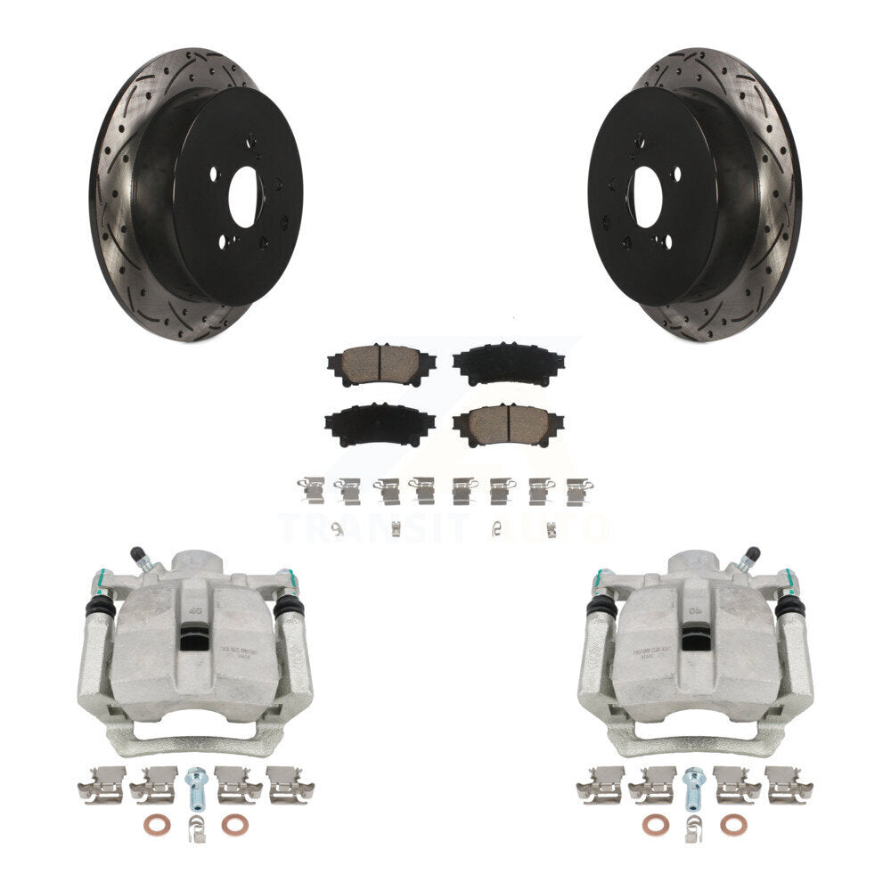Transit Auto KCD-100491C Disc Brake Kit for 2012-2020 Toyota Highlander, Lexus RX350, Lexus RX450h & more - Rear product image
