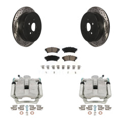 Transit Auto KCD-100491C Disc Brake Kit for 2012-2020 Toyota Highlander, Lexus RX350, Lexus RX450h & more - Rear product image