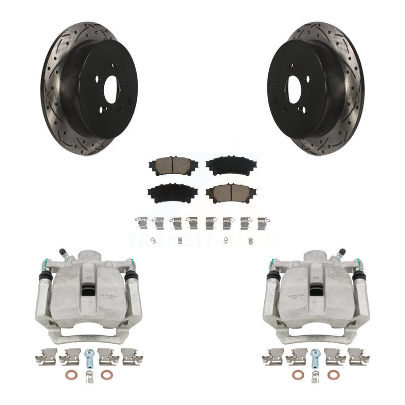 Transit Auto KCD-100491C Disc Brake Kit for 2012-2020 Toyota Highlander, Lexus RX350, Lexus RX450h & more - Rear product image