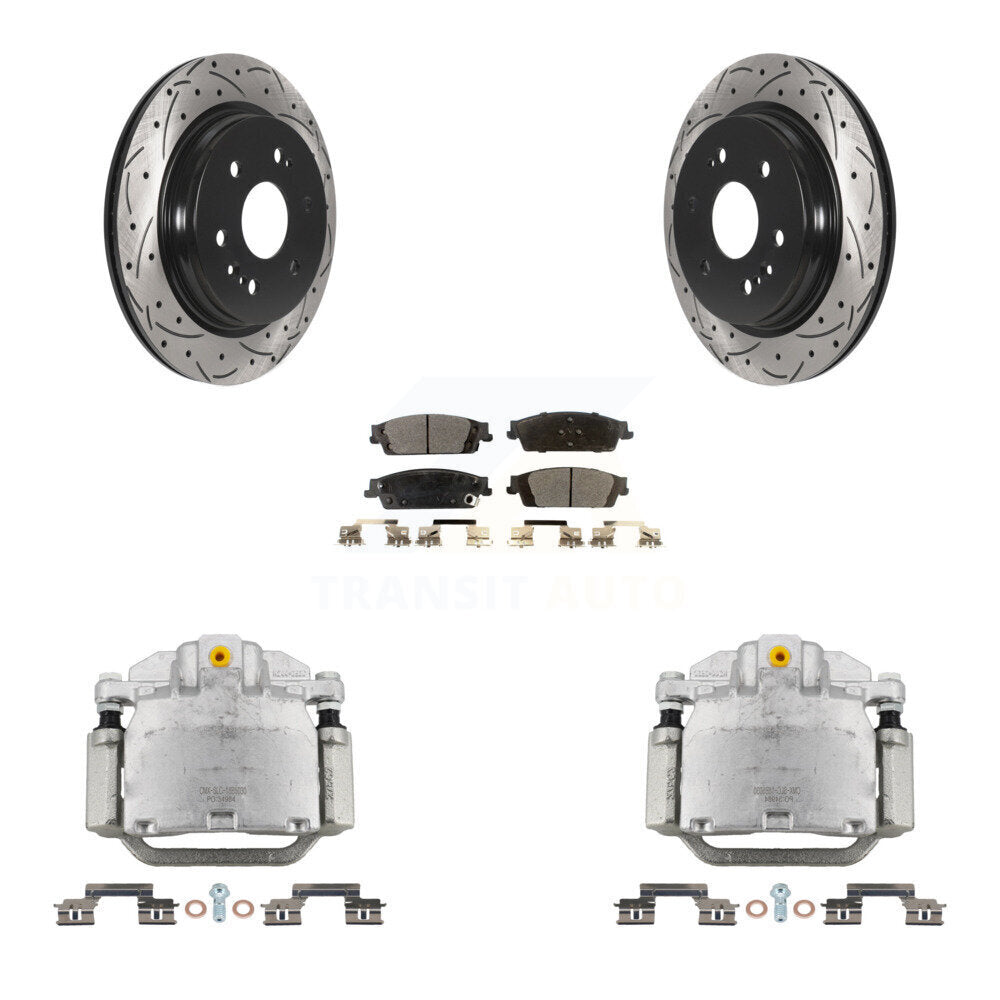 Transit Auto KCD-100491P Disc Brake Kit for 2019 Chevrolet Silverado 1500 LD, GMC Sierra 1500 Limited - Rear product image