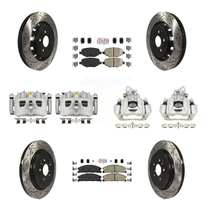 Transit Auto KCD-100492N Disc Brake Kit for 2016 Lincoln MKS - Front and Rear product image