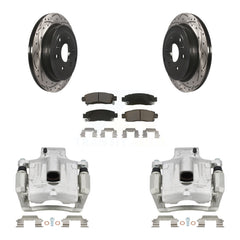 Transit Auto KCD-100493C Disc Brake Kit for 2007-2017 GMC Acadia Limited, Chevrolet Traverse, Buick Enclave & more - Rear product image