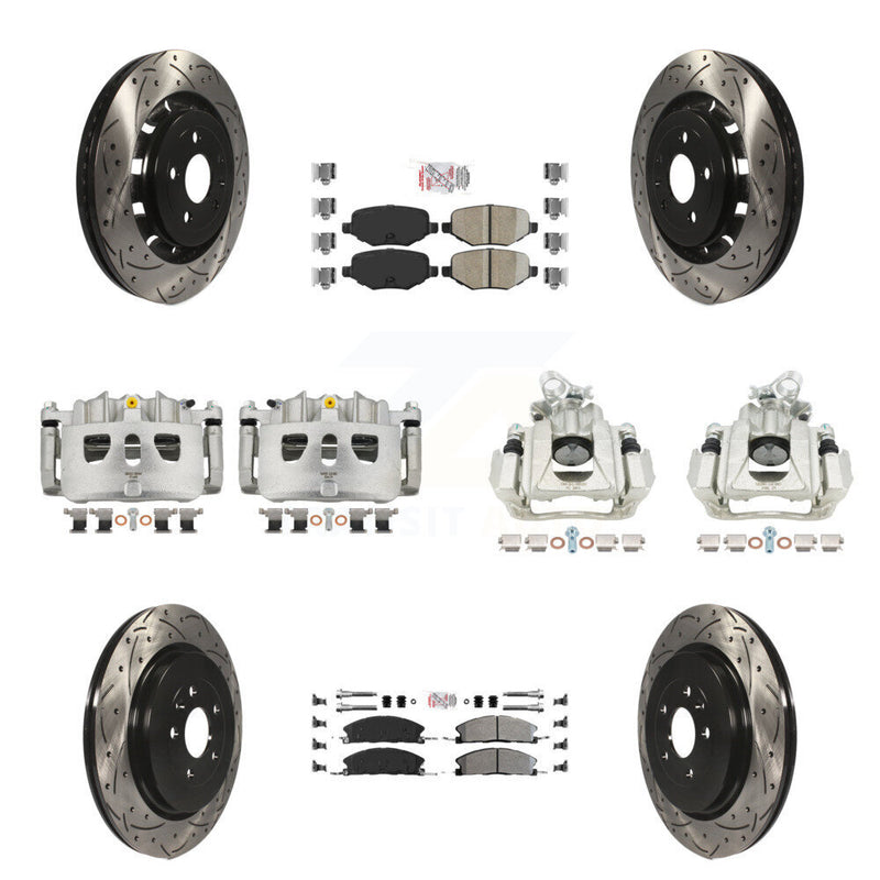 Transit Auto KCD-100493N Disc Brake Kit for 2016 Lincoln MKS - Front and Rear product image