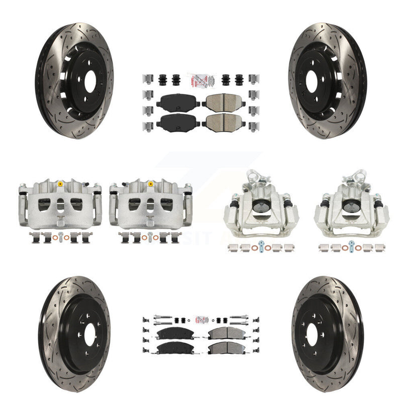 Transit Auto KCD-100494N Disc Brake Kit for 2016 Lincoln MKS - Front and Rear product image