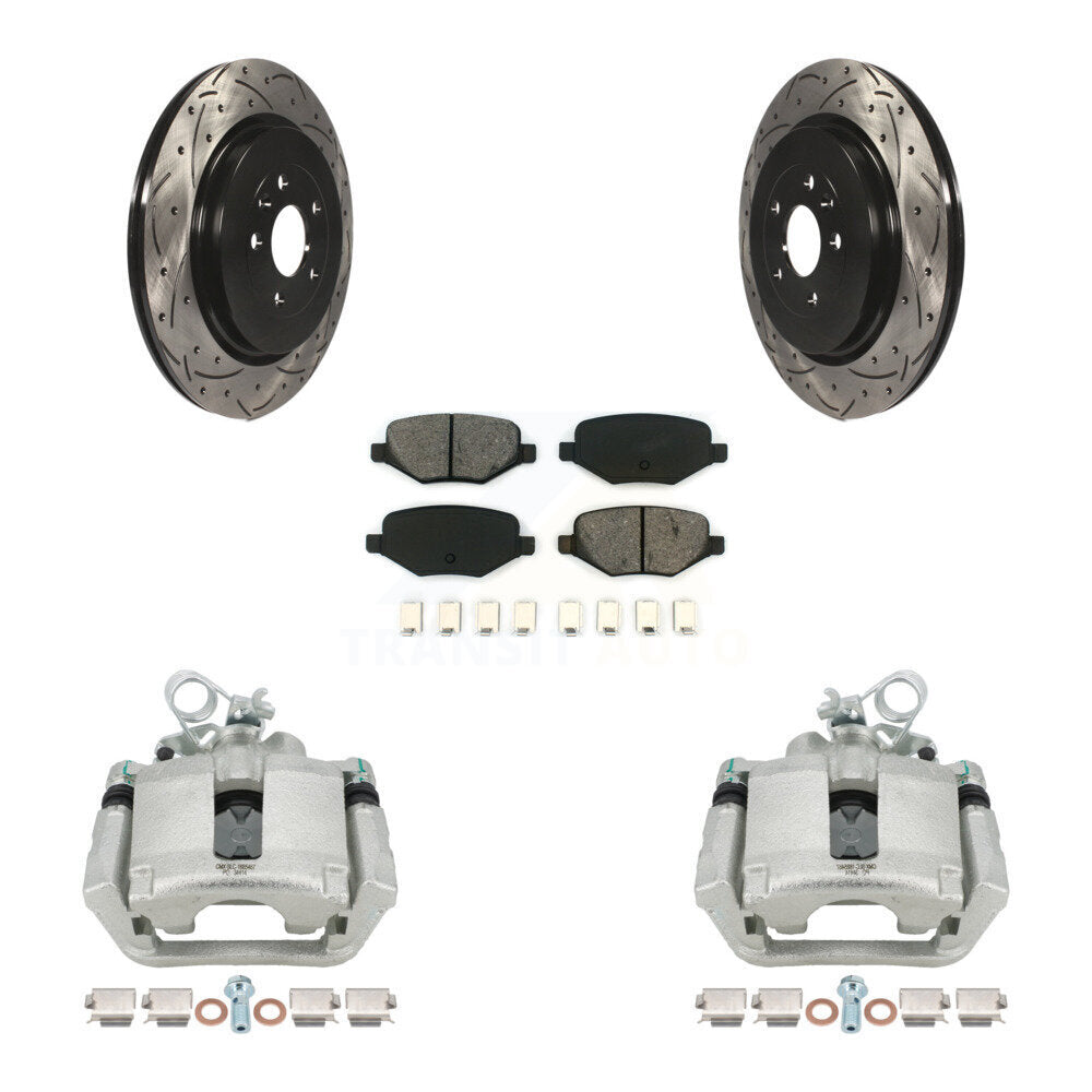 Transit Auto KCD-100494S Disc Brake Kit for 2013-2019 Ford Taurus, Ford Explorer, Lincoln MKS & more - Rear product image