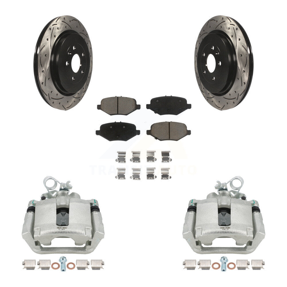 Transit Auto KCD-100497C Disc Brake Kit for 2013-2019 Ford Taurus, Ford Explorer, Ford Special Service Police Sedan & more - Rear product image