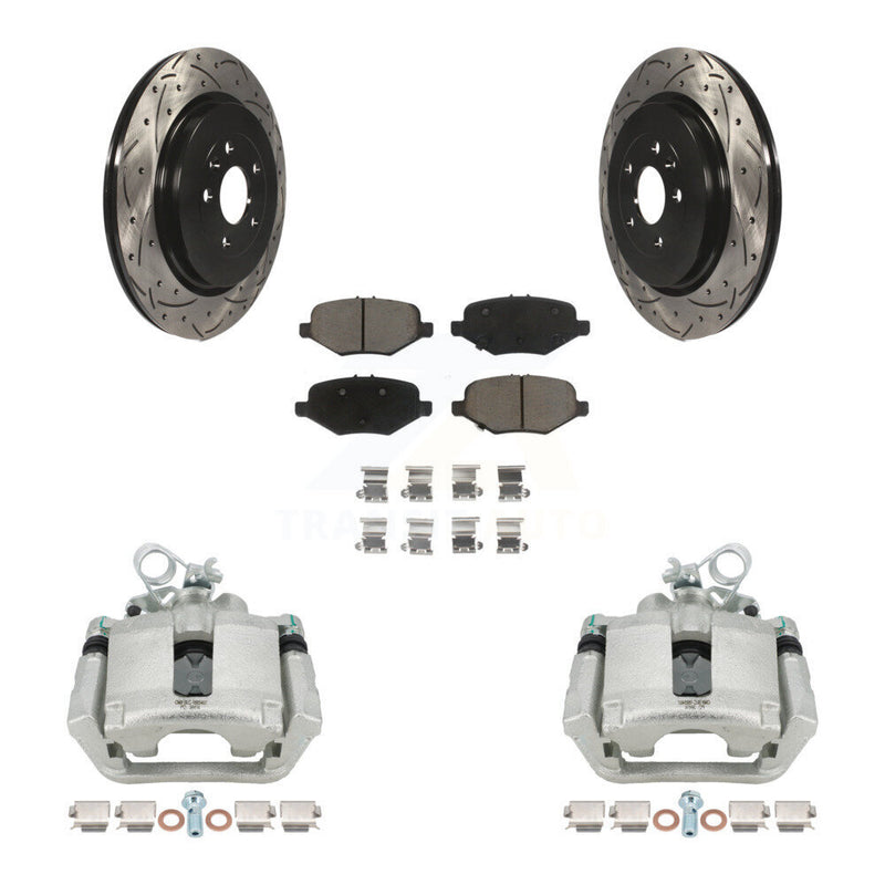Transit Auto KCD-100497C Disc Brake Kit for 2013-2019 Ford Taurus, Ford Explorer, Ford Special Service Police Sedan & more - Rear product image