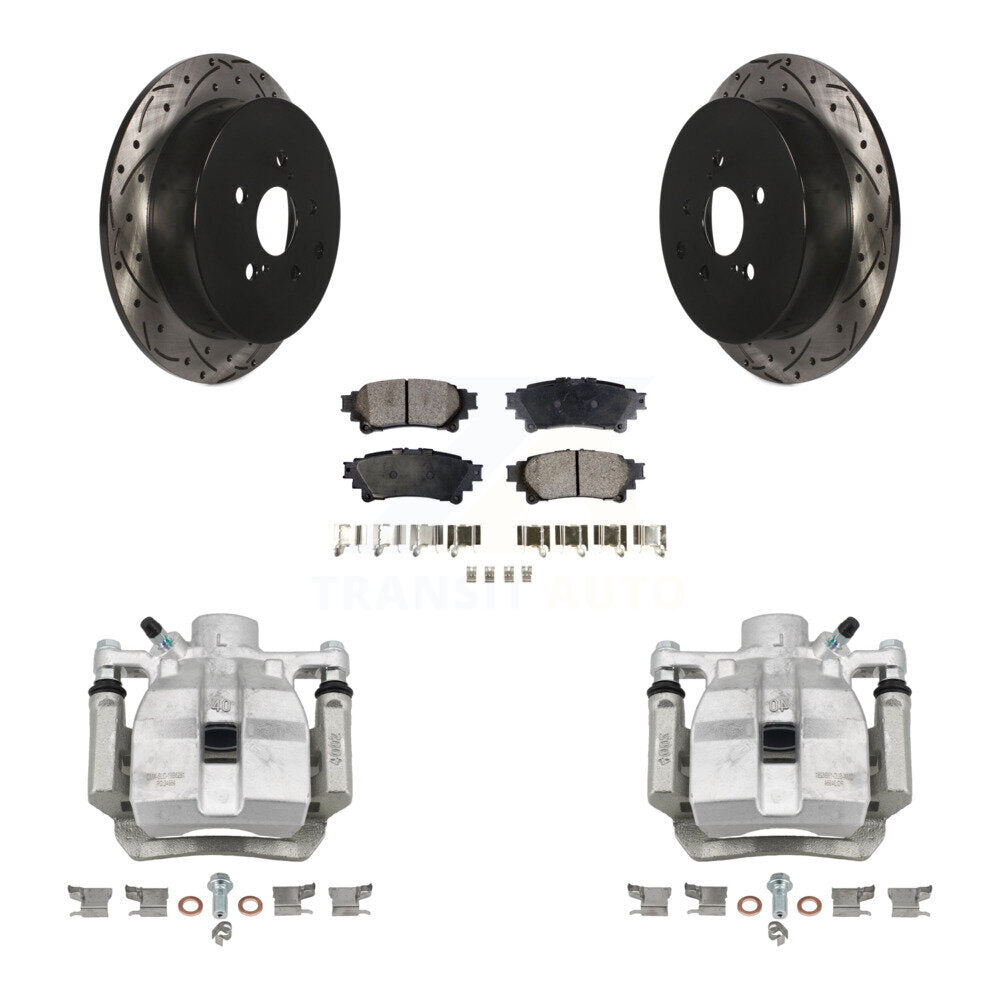 Transit Auto KCD-100497P Disc Brake Kit for 2010-2012 Lexus RX450h, Toyota Sienna, Lexus RX350 - Rear product image