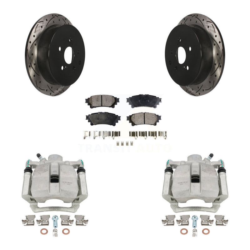Transit Auto KCD-100498P Disc Brake Kit for 2012-2020 Toyota Highlander, Lexus RX350, Lexus RX450h & more - Rear product image