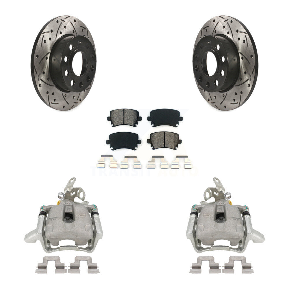 Transit Auto KCD-100498S Disc Brake Kit for 2005-2009 Volkswagen Jetta, Volkswagen Rabbit - Rear product image