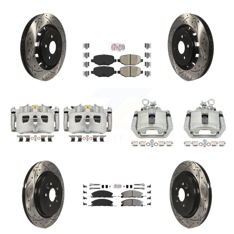 Transit Auto KCD-100499N Disc Brake Kit for 2013-2019 Ford Taurus, Ford Explorer, Lincoln MKS & more - Front and Rear product image