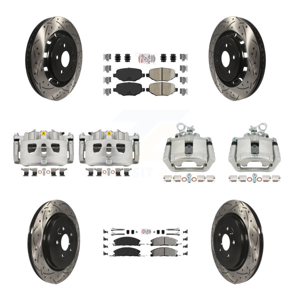 Transit Auto KCD-100500N Disc Brake Kit for 2013-2019 Ford Taurus, Ford Explorer, Lincoln MKS & more - Front and Rear product image