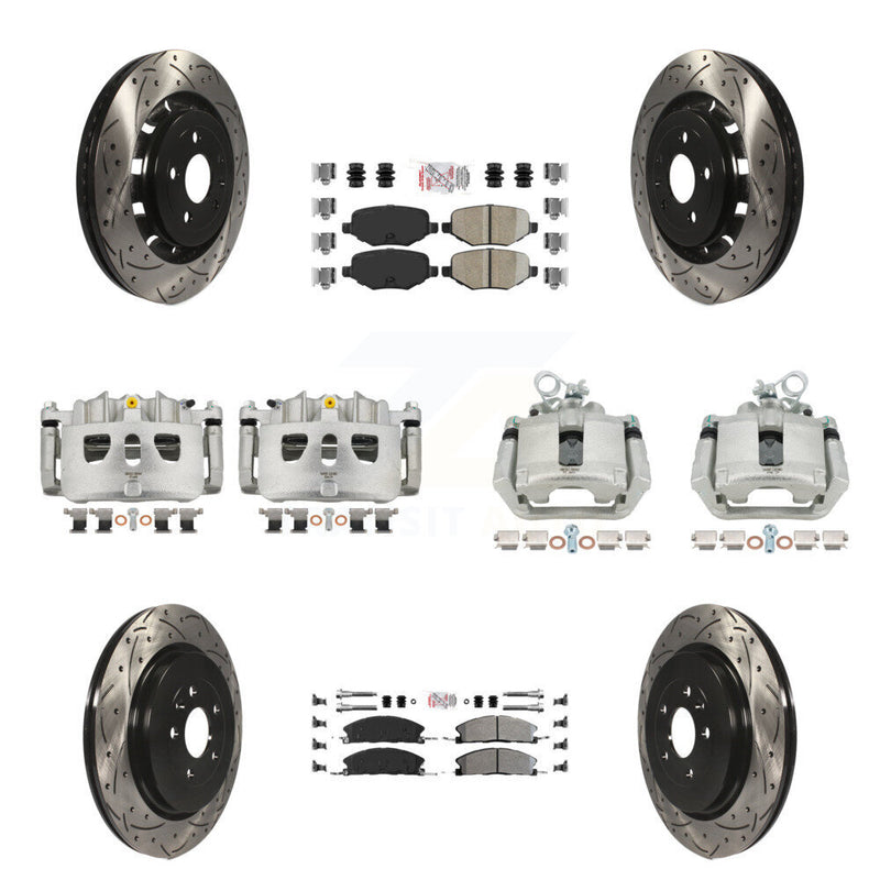 Transit Auto KCD-100500N Disc Brake Kit for 2013-2019 Ford Taurus, Ford Explorer, Lincoln MKS & more - Front and Rear product image