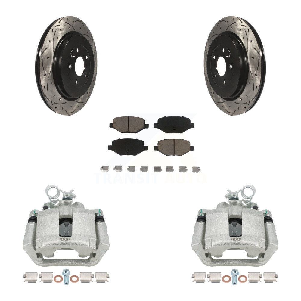 Transit Auto KCD-100501C Disc Brake Kit for 2013-2019 Ford Taurus, Ford Explorer, Lincoln MKS & more - Rear product image