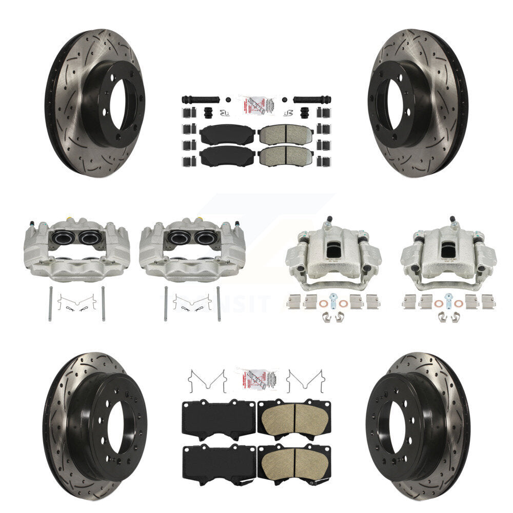 Transit Auto KCD-100501N Disc Brake Kit for 2010-2014 Toyota FJ Cruiser - Front and Rear product image