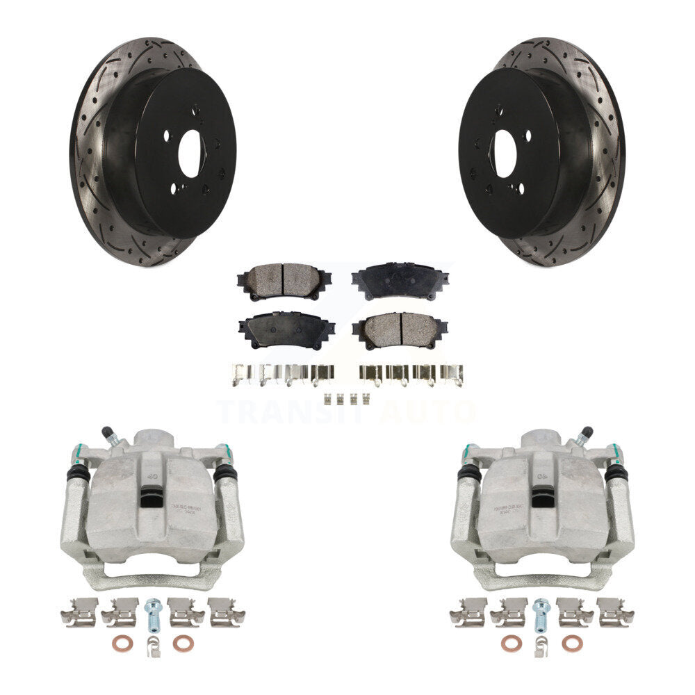 Transit Auto KCD-100502T Disc Brake Kit for 2012-2020 Toyota Highlander, Lexus RX350, Lexus RX450h & more - Rear product image