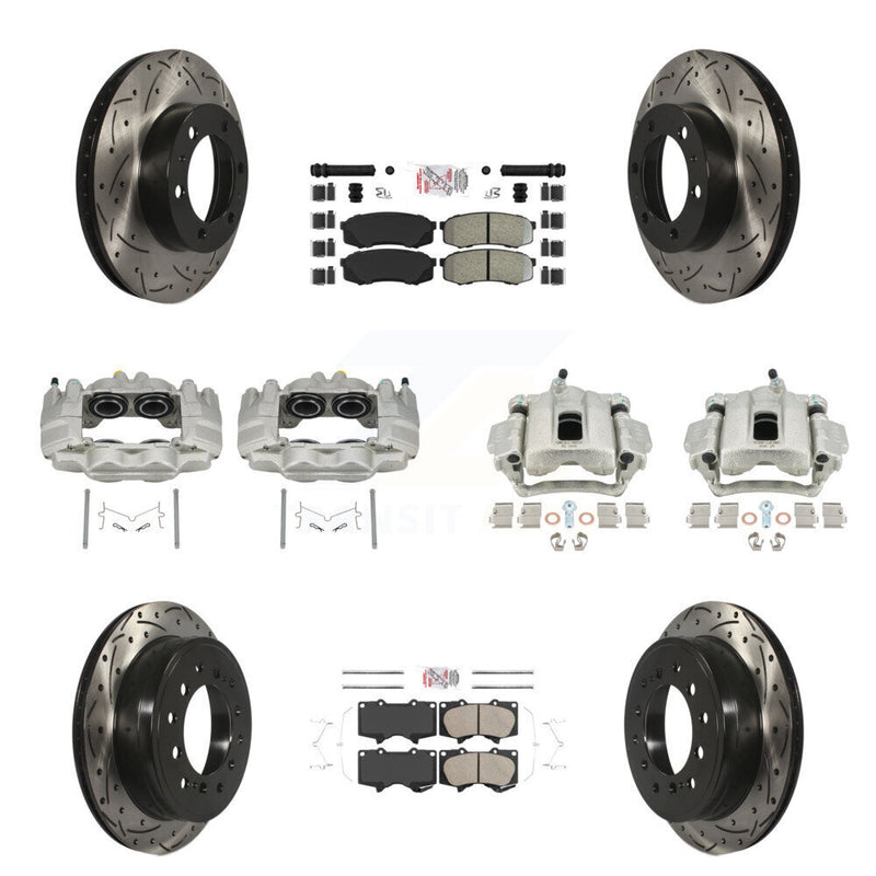 Transit Auto KCD-100503N Disc Brake Kit for 2010-2014 Toyota FJ Cruiser - Front and Rear product image