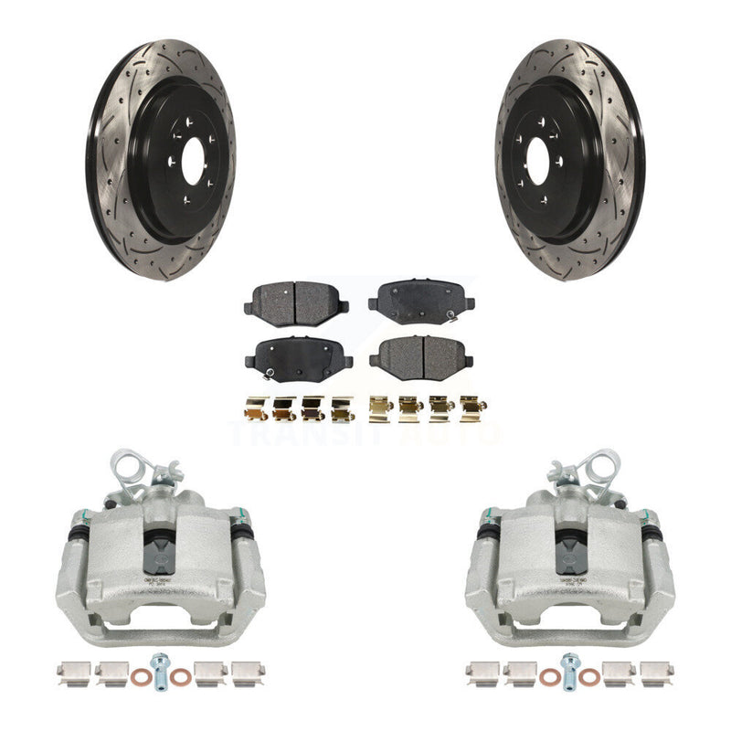 Transit Auto KCD-100504P Disc Brake Kit for 2013-2019 Ford Taurus, Ford Explorer, Ford Special Service Police Sedan & more - Rear product image
