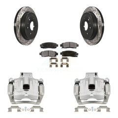 Transit Auto KCD-100504T Disc Brake Kit for 2007-2017 GMC Acadia Limited, Chevrolet Traverse, Buick Enclave & more - Rear product image