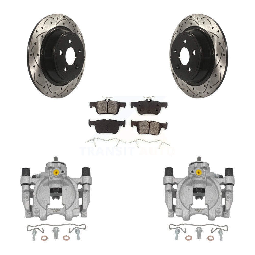 Transit Auto KCD-100507S Disc Brake Kit for 2017-2020 Ford SSV Plug-In Hybrid, Lincoln Continental, Ford Fusion & more - Rear product image
