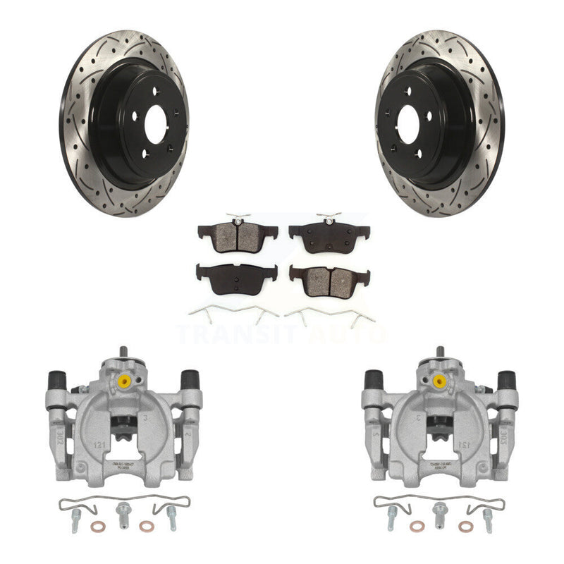 Transit Auto KCD-100507S Disc Brake Kit for 2017-2020 Ford SSV Plug-In Hybrid, Lincoln Continental, Ford Fusion & more - Rear product image