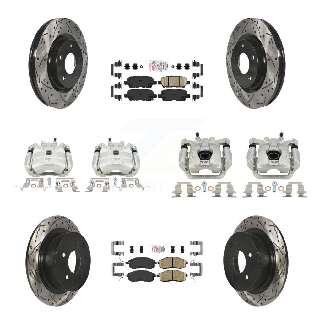 Transit Auto KCD-100508N Disc Brake Kit for 2011-2017 Nissan Juke - Front and Rear product image