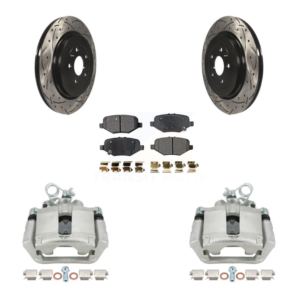 Transit Auto KCD-100508T Disc Brake Kit for 2013-2019 Ford Taurus, Ford Explorer, Ford Special Service Police Sedan & more - Rear product image