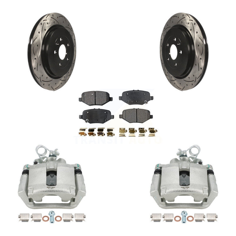 Transit Auto KCD-100508T Disc Brake Kit for 2013-2019 Ford Taurus, Ford Explorer, Ford Special Service Police Sedan & more - Rear product image