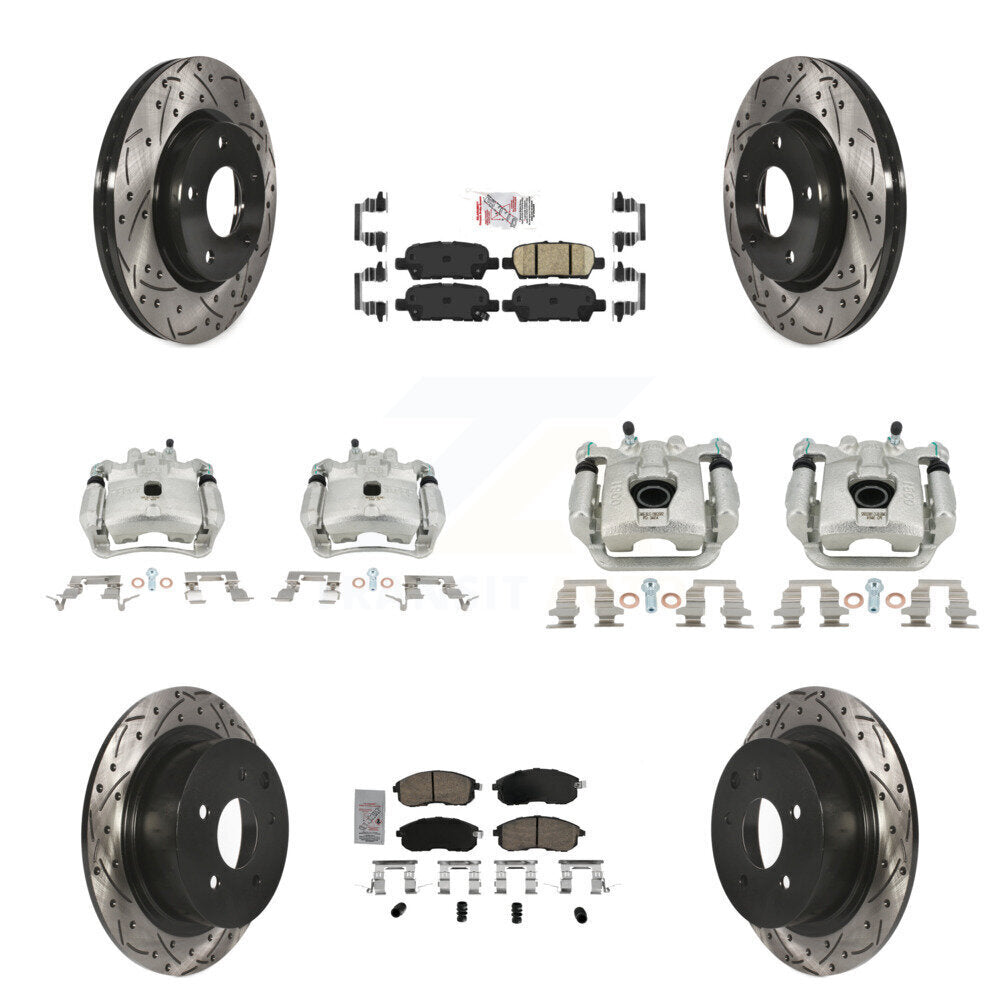 Transit Auto KCD-100509N Disc Brake Kit for 2013-2019 Nissan Sentra - Front and Rear product image