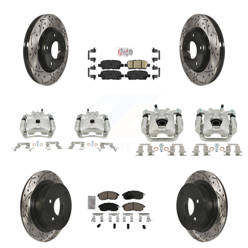 Transit Auto KCD-100509N Disc Brake Kit for 2013-2019 Nissan Sentra - Front and Rear product image
