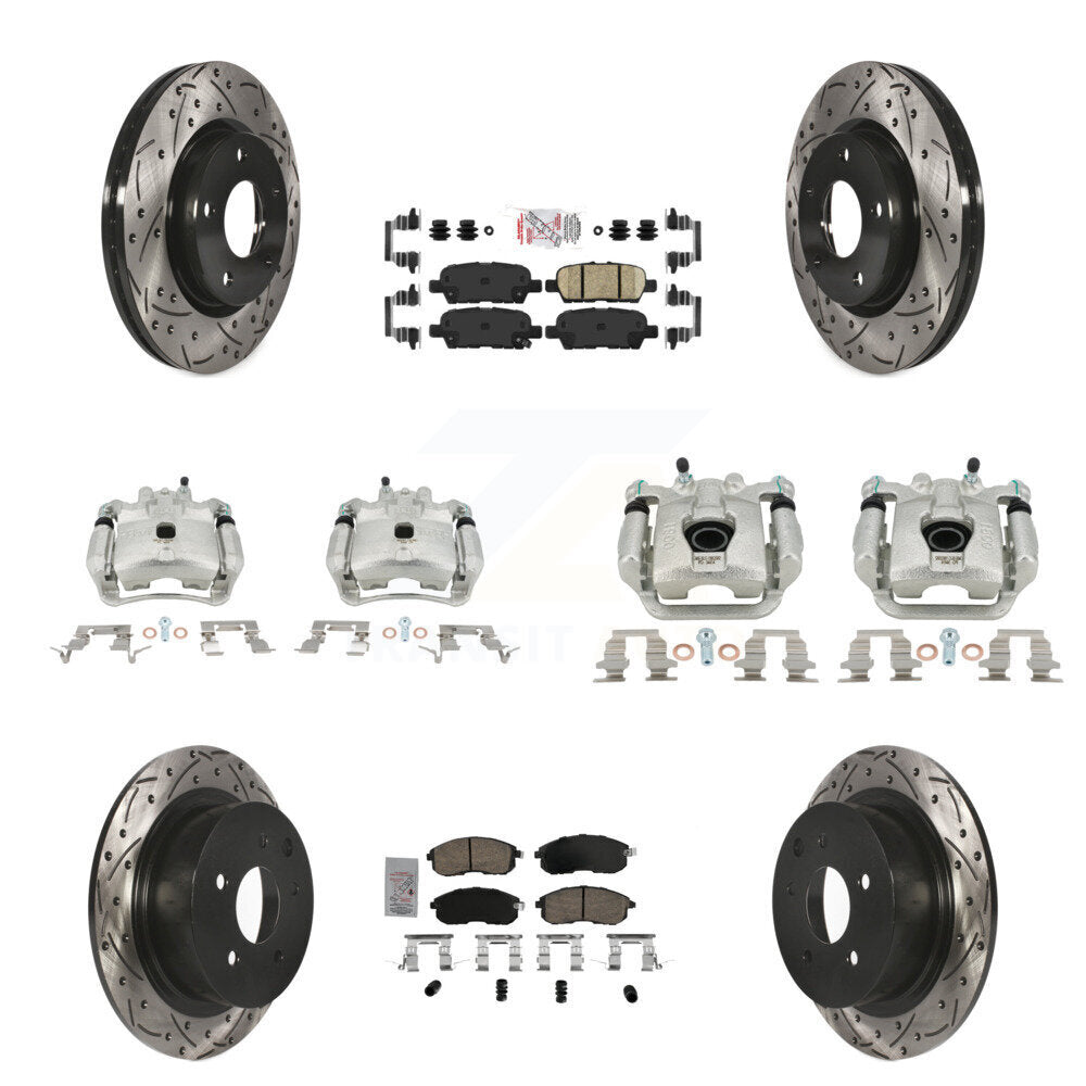 Transit Auto KCD-100510N Disc Brake Kit for 2013-2019 Nissan Sentra - Front and Rear product image