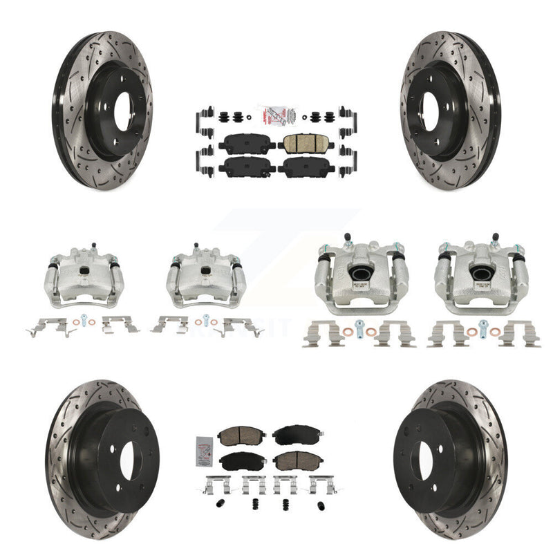 Transit Auto KCD-100510N Disc Brake Kit for 2013-2019 Nissan Sentra - Front and Rear product image