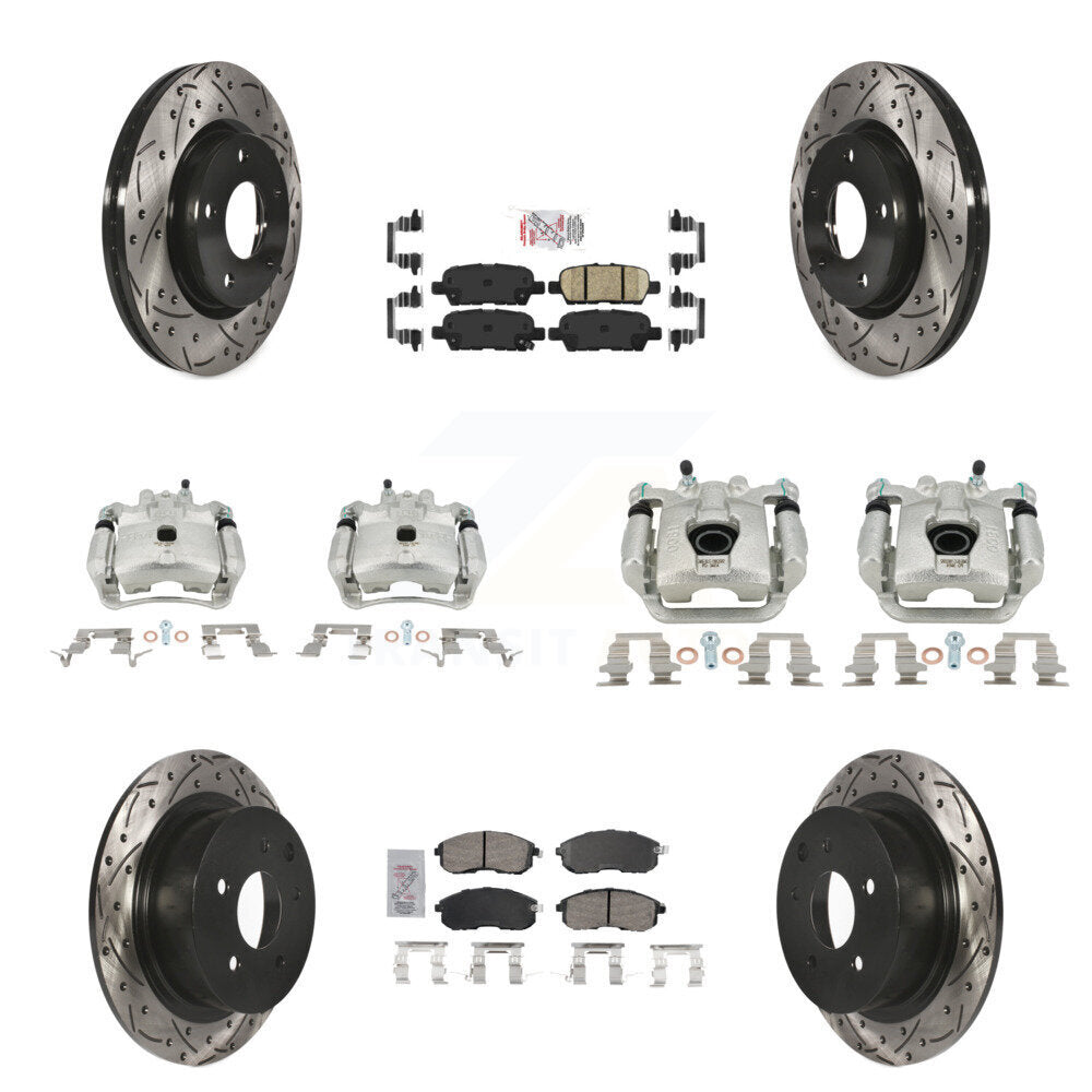 Transit Auto KCD-100511N Disc Brake Kit for 2013-2019 Nissan Sentra - Front and Rear product image