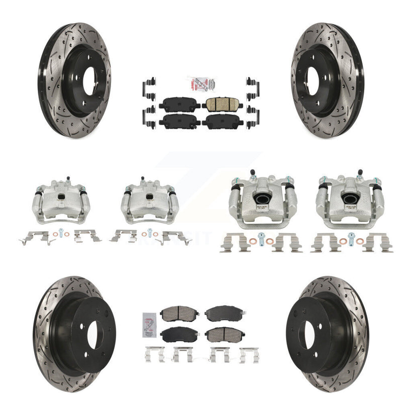 Transit Auto KCD-100511N Disc Brake Kit for 2013-2019 Nissan Sentra - Front and Rear product image