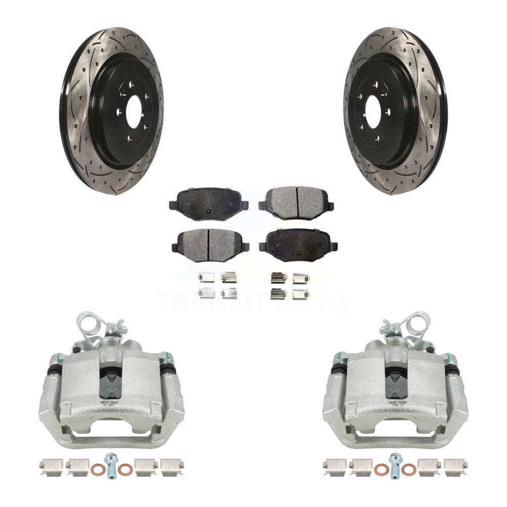Transit Auto KCD-100512T Disc Brake Kit for 2013-2019 Ford Taurus, Ford Explorer, Lincoln MKS & more - Rear product image