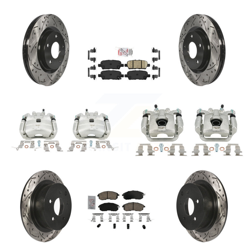 Transit Auto KCD-100513N Disc Brake Kit for 2017-2019 Nissan Sentra - Front and Rear product image