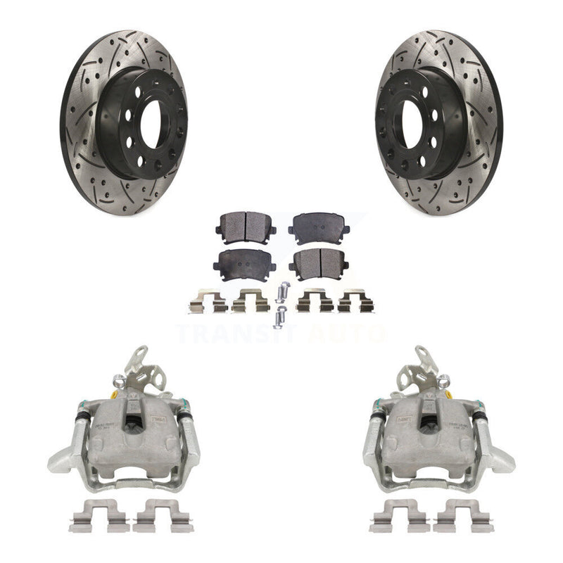 Transit Auto KCD-100513P Disc Brake Kit for 2005-2009 Volkswagen Jetta, Volkswagen Rabbit - Rear product image