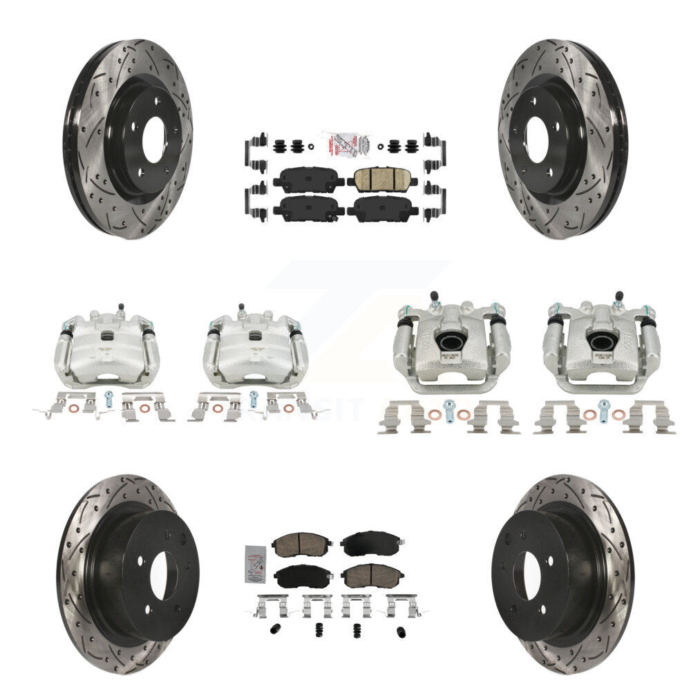 Transit Auto KCD-100514N Disc Brake Kit for 2017-2019 Nissan Sentra - Front and Rear product image