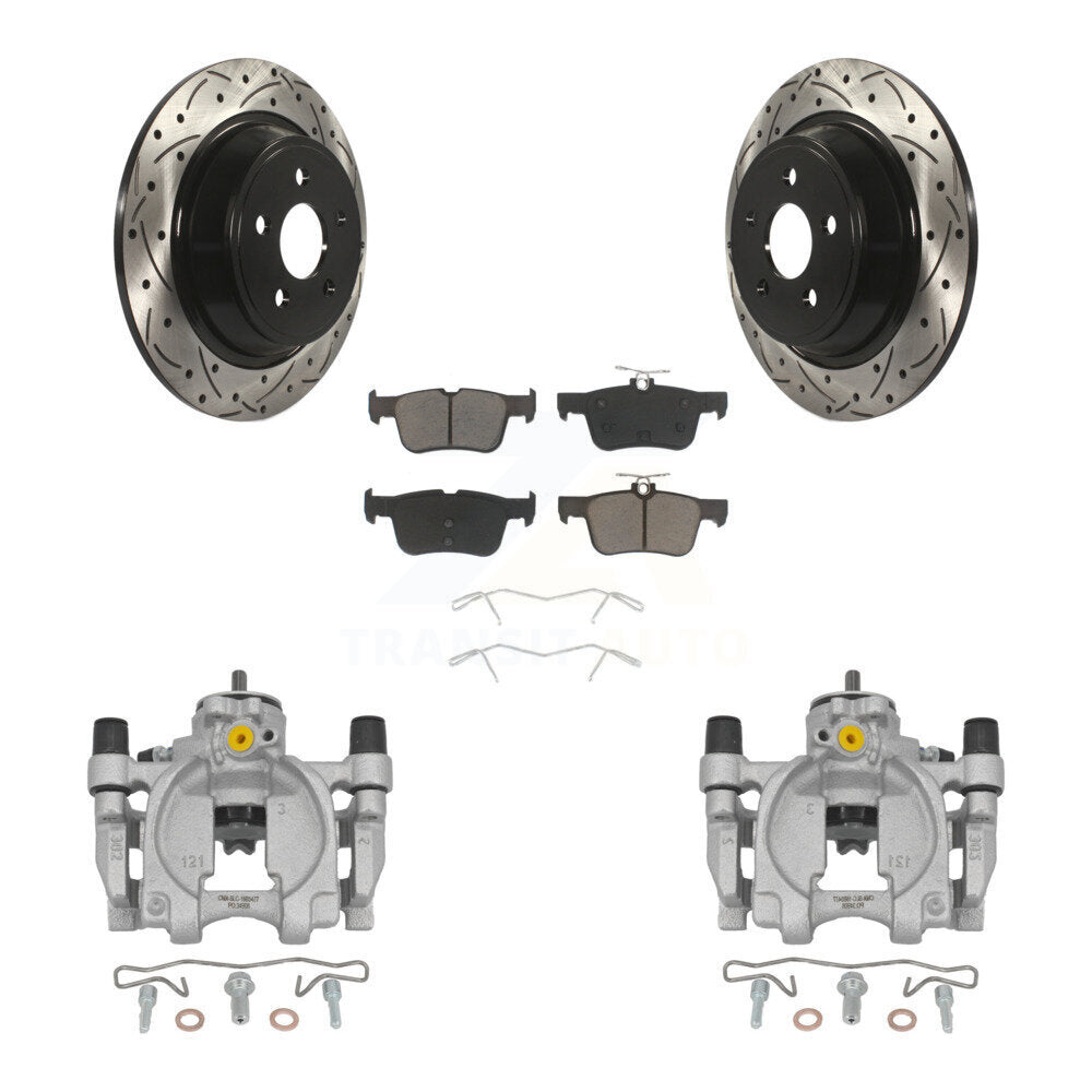 Transit Auto KCD-100515C Disc Brake Kit for 2017-2020 Ford SSV Plug-In Hybrid, Lincoln Continental, Ford Fusion & more - Rear product image