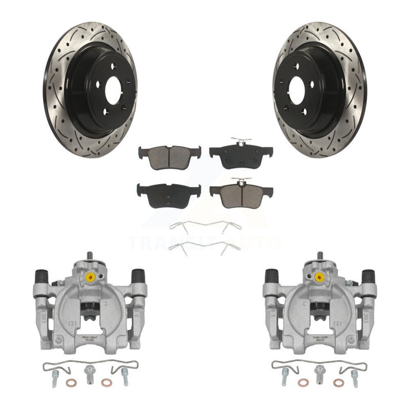 Transit Auto KCD-100515C Disc Brake Kit for 2017-2020 Ford SSV Plug-In Hybrid, Lincoln Continental, Ford Fusion & more - Rear product image
