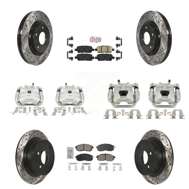 Transit Auto KCD-100515N Disc Brake Kit for 2017-2019 Nissan Sentra - Front and Rear product image